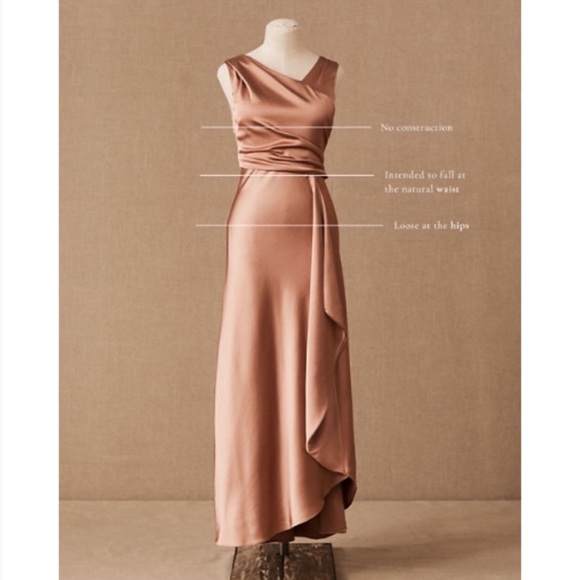 BHLDN Espen Satin Maxi Dress Size 12 - re-poshing - Picture 3 of 5